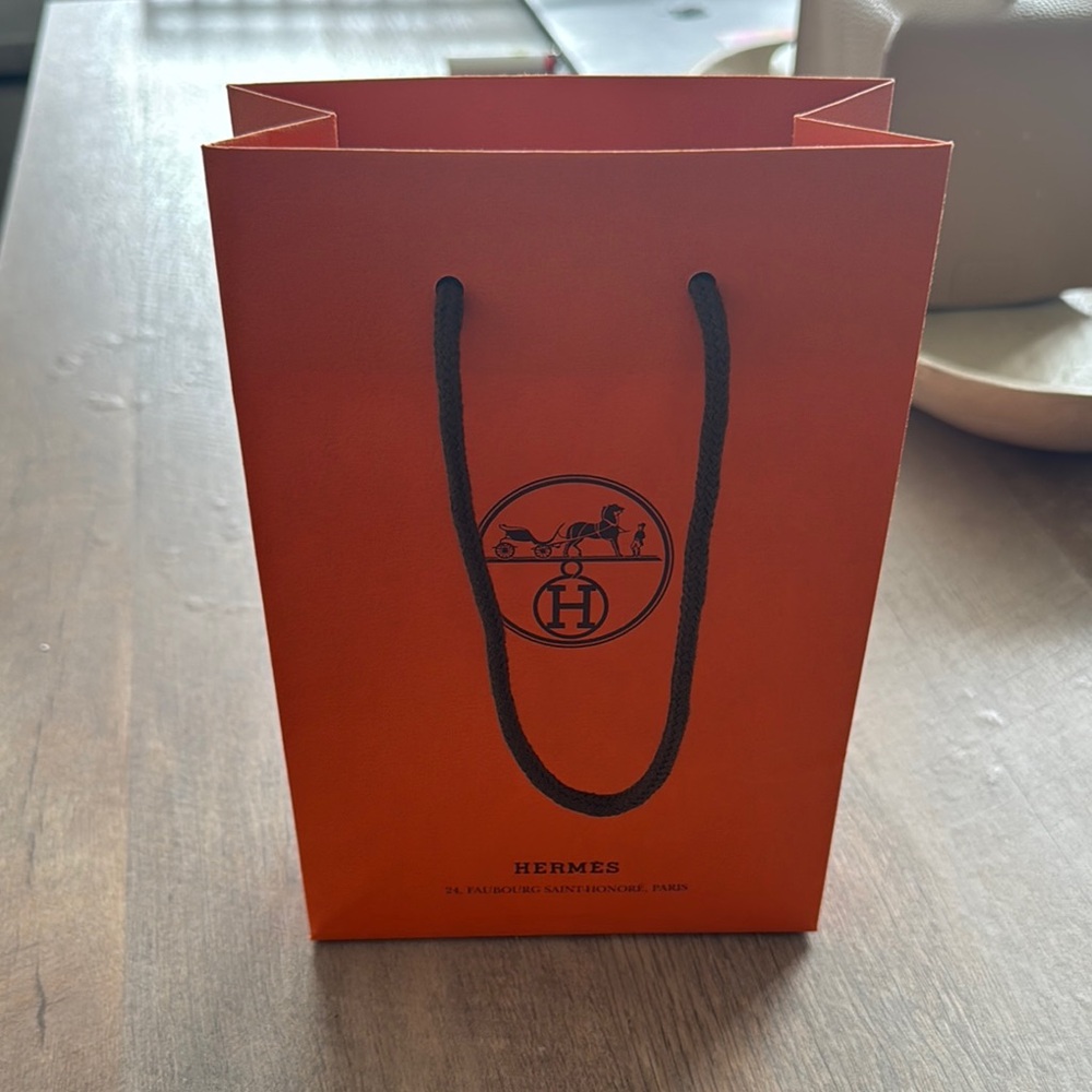Hermès Small Orange Gift Bag